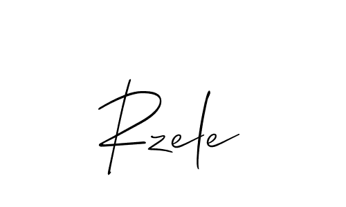 Also we have Rzele name is the best signature style. Create professional handwritten signature collection using Allison_Script autograph style. Rzele signature style 2 images and pictures png