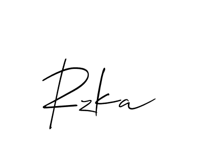 It looks lik you need a new signature style for name Rzka. Design unique handwritten (Allison_Script) signature with our free signature maker in just a few clicks. Rzka signature style 2 images and pictures png