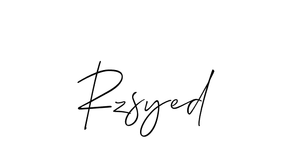 The best way (Allison_Script) to make a short signature is to pick only two or three words in your name. The name Rzsyed include a total of six letters. For converting this name. Rzsyed signature style 2 images and pictures png