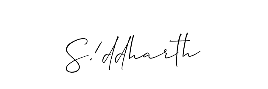 if you are searching for the best signature style for your name S!ddharth. so please give up your signature search. here we have designed multiple signature styles  using Allison_Script. S!ddharth signature style 2 images and pictures png