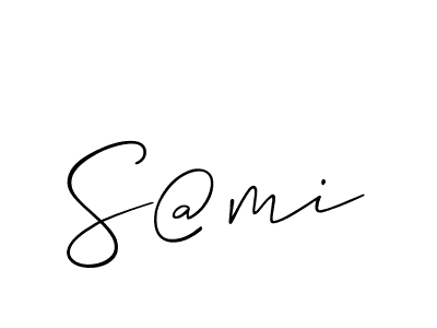 Similarly Allison_Script is the best handwritten signature design. Signature creator online .You can use it as an online autograph creator for name S@mi. S@mi signature style 2 images and pictures png