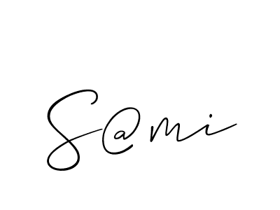 Make a beautiful signature design for name S@mi. With this signature (Allison_Script) style, you can create a handwritten signature for free. S@mi signature style 2 images and pictures png