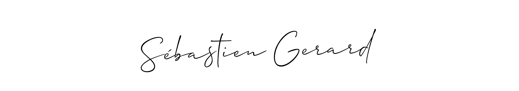 Use a signature maker to create a handwritten signature online. With this signature software, you can design (Allison_Script) your own signature for name Sébastien Gerard. Sébastien Gerard signature style 2 images and pictures png