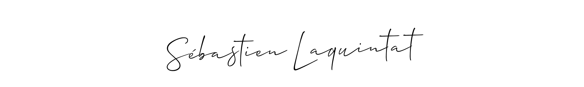 Use a signature maker to create a handwritten signature online. With this signature software, you can design (Allison_Script) your own signature for name Sébastien Laquintat. Sébastien Laquintat signature style 2 images and pictures png