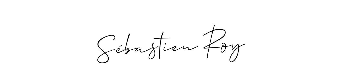 Use a signature maker to create a handwritten signature online. With this signature software, you can design (Allison_Script) your own signature for name Sébastien Roy. Sébastien Roy signature style 2 images and pictures png