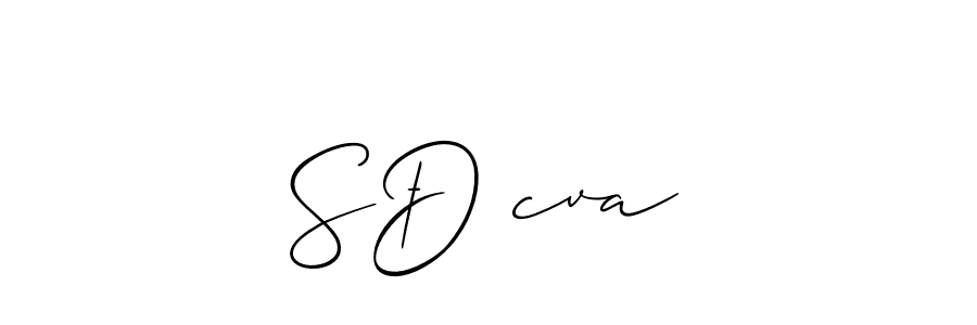 How to make SĐ么cva signature? Allison_Script is a professional autograph style. Create handwritten signature for SĐ么cva name. SĐ么cva signature style 2 images and pictures png