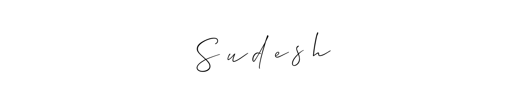 How to make S̤ṳd̤e̤s̤h̤ signature? Allison_Script is a professional autograph style. Create handwritten signature for S̤ṳd̤e̤s̤h̤ name. S̤ṳd̤e̤s̤h̤ signature style 2 images and pictures png