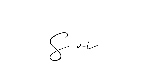 Create a beautiful signature design for name S∆vi. With this signature (Allison_Script) fonts, you can make a handwritten signature for free. S∆vi signature style 2 images and pictures png