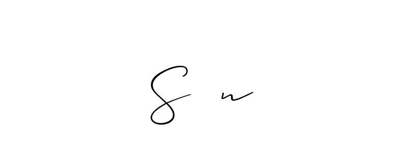 You should practise on your own different ways (Allison_Script) to write your name (S❤️n) in signature. don't let someone else do it for you. S❤️n signature style 2 images and pictures png