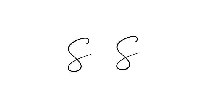 Make a short S ❤ S signature style. Manage your documents anywhere anytime using Allison_Script. Create and add eSignatures, submit forms, share and send files easily. S ❤ S signature style 2 images and pictures png