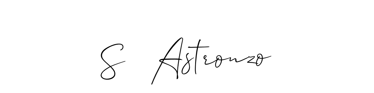 How to Draw S   Astronzo signature style? Allison_Script is a latest design signature styles for name S   Astronzo. S   Astronzo signature style 2 images and pictures png