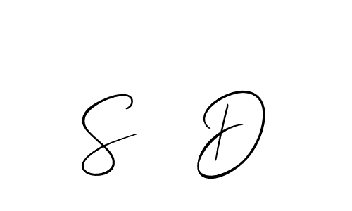 Similarly Allison_Script is the best handwritten signature design. Signature creator online .You can use it as an online autograph creator for name S   D. S   D signature style 2 images and pictures png