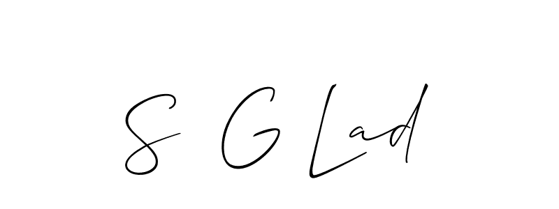 Once you've used our free online signature maker to create your best signature Allison_Script style, it's time to enjoy all of the benefits that S  G Lad name signing documents. S  G Lad signature style 2 images and pictures png