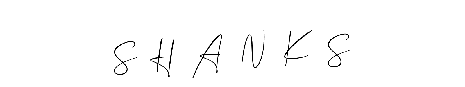 Once you've used our free online signature maker to create your best signature Allison_Script style, it's time to enjoy all of the benefits that S  H  A  N  K  S name signing documents. S  H  A  N  K  S signature style 2 images and pictures png