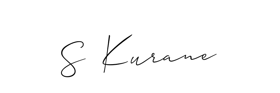 Make a beautiful signature design for name S  Kurane. With this signature (Allison_Script) style, you can create a handwritten signature for free. S  Kurane signature style 2 images and pictures png
