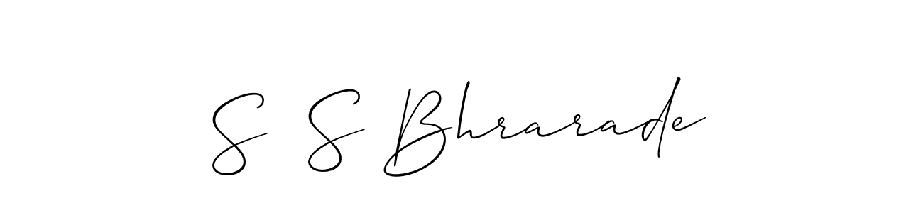 Create a beautiful signature design for name S  S Bhrarade. With this signature (Allison_Script) fonts, you can make a handwritten signature for free. S  S Bhrarade signature style 2 images and pictures png