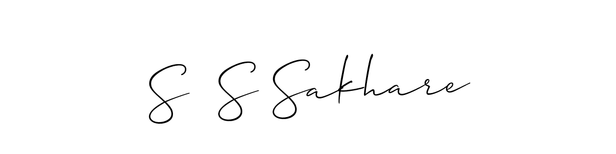 It looks lik you need a new signature style for name S  S Sakhare. Design unique handwritten (Allison_Script) signature with our free signature maker in just a few clicks. S  S Sakhare signature style 2 images and pictures png