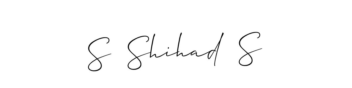 S  Shihad  S stylish signature style. Best Handwritten Sign (Allison_Script) for my name. Handwritten Signature Collection Ideas for my name S  Shihad  S. S  Shihad  S signature style 2 images and pictures png