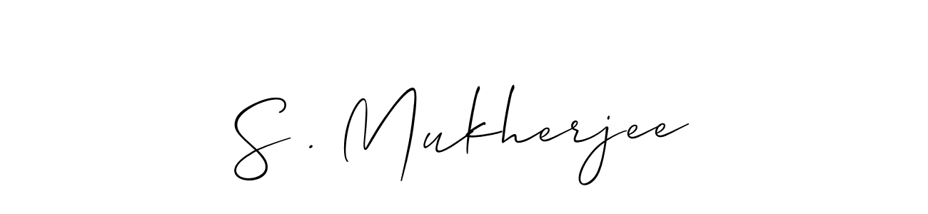 S . Mukherjee stylish signature style. Best Handwritten Sign (Allison_Script) for my name. Handwritten Signature Collection Ideas for my name S . Mukherjee. S . Mukherjee signature style 2 images and pictures png