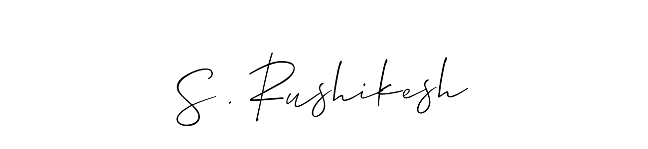 Similarly Allison_Script is the best handwritten signature design. Signature creator online .You can use it as an online autograph creator for name S . Rushikesh. S . Rushikesh signature style 2 images and pictures png