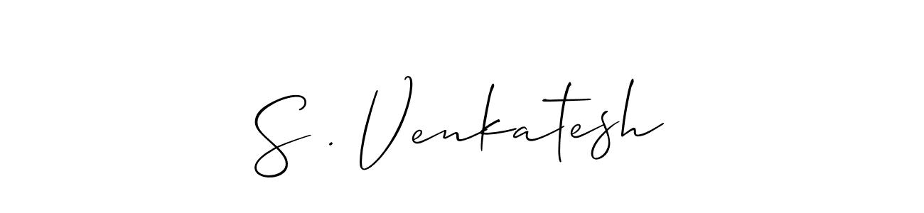 Make a short S . Venkatesh signature style. Manage your documents anywhere anytime using Allison_Script. Create and add eSignatures, submit forms, share and send files easily. S . Venkatesh signature style 2 images and pictures png