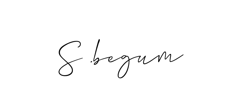 Use a signature maker to create a handwritten signature online. With this signature software, you can design (Allison_Script) your own signature for name S .begum. S .begum signature style 2 images and pictures png