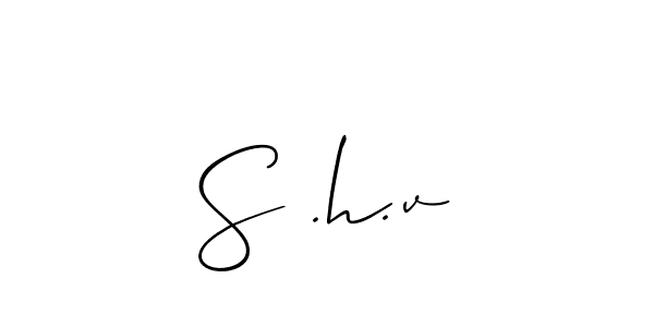 You can use this online signature creator to create a handwritten signature for the name S .h.v. This is the best online autograph maker. S .h.v signature style 2 images and pictures png