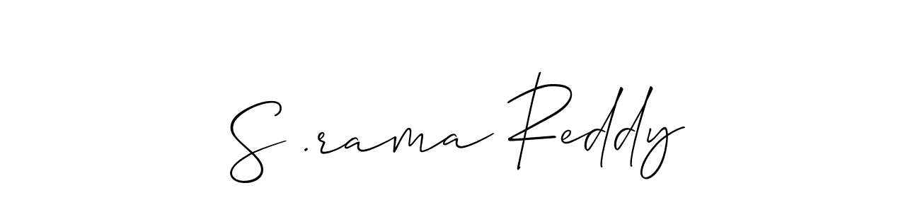 Best and Professional Signature Style for S .rama Reddy. Allison_Script Best Signature Style Collection. S .rama Reddy signature style 2 images and pictures png