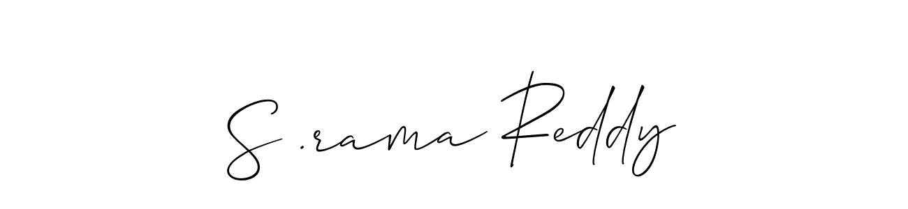How to make S .rama Reddy signature? Allison_Script is a professional autograph style. Create handwritten signature for S .rama Reddy name. S .rama Reddy signature style 2 images and pictures png