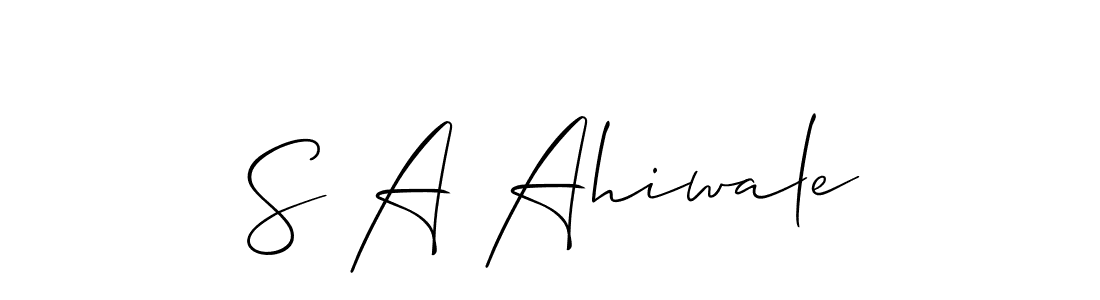 You can use this online signature creator to create a handwritten signature for the name S A Ahiwale. This is the best online autograph maker. S A Ahiwale signature style 2 images and pictures png