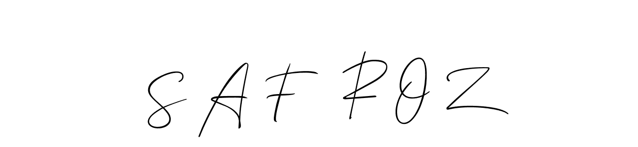 Here are the top 10 professional signature styles for the name S A F   R O Z. These are the best autograph styles you can use for your name. S A F   R O Z signature style 2 images and pictures png