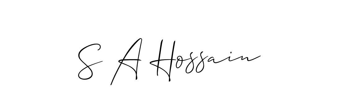 Here are the top 10 professional signature styles for the name S A Hossain. These are the best autograph styles you can use for your name. S A Hossain signature style 2 images and pictures png