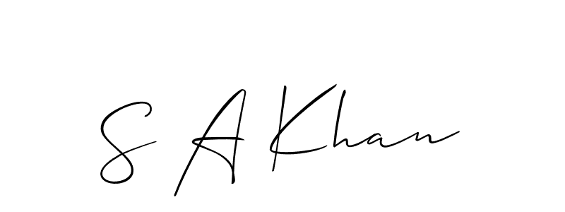 Make a short S A Khan signature style. Manage your documents anywhere anytime using Allison_Script. Create and add eSignatures, submit forms, share and send files easily. S A Khan signature style 2 images and pictures png