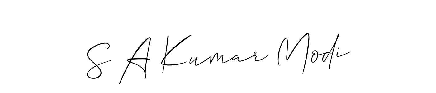 Check out images of Autograph of S A Kumar Modi name. Actor S A Kumar Modi Signature Style. Allison_Script is a professional sign style online. S A Kumar Modi signature style 2 images and pictures png