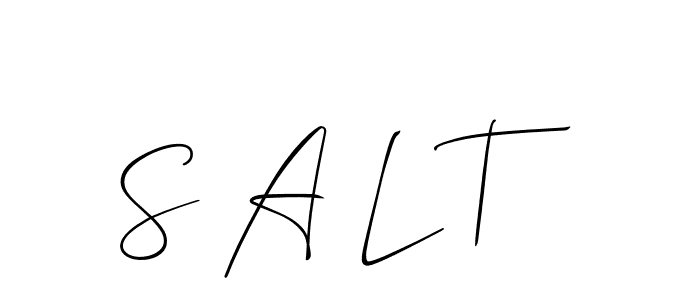 Also we have S A L T name is the best signature style. Create professional handwritten signature collection using Allison_Script autograph style. S A L T signature style 2 images and pictures png