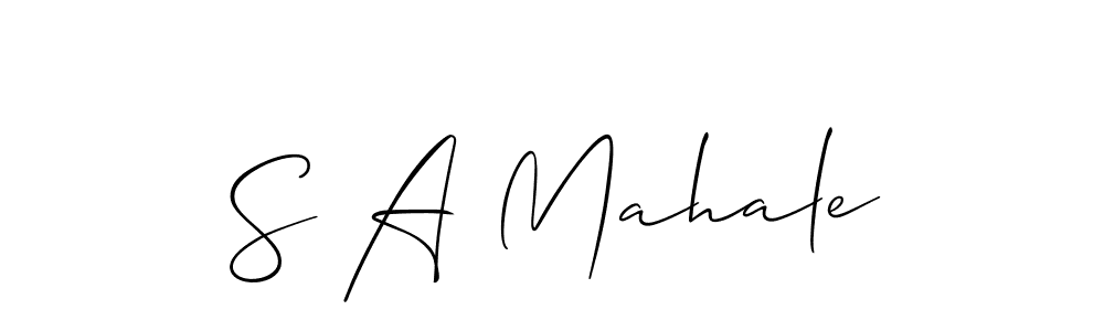 This is the best signature style for the S A Mahale name. Also you like these signature font (Allison_Script). Mix name signature. S A Mahale signature style 2 images and pictures png