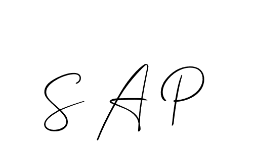 How to make S A P name signature. Use Allison_Script style for creating short signs online. This is the latest handwritten sign. S A P signature style 2 images and pictures png