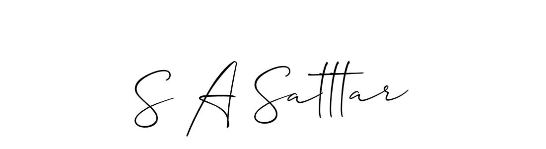 You can use this online signature creator to create a handwritten signature for the name S A Satttar. This is the best online autograph maker. S A Satttar signature style 2 images and pictures png