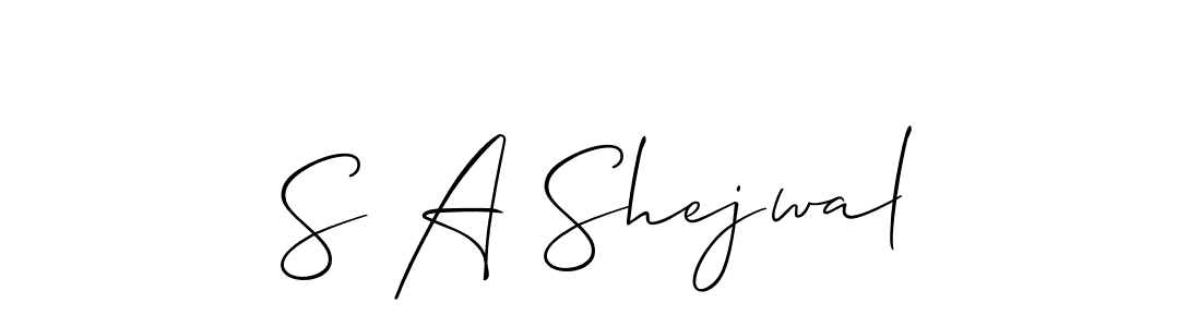 It looks lik you need a new signature style for name S A Shejwal. Design unique handwritten (Allison_Script) signature with our free signature maker in just a few clicks. S A Shejwal signature style 2 images and pictures png