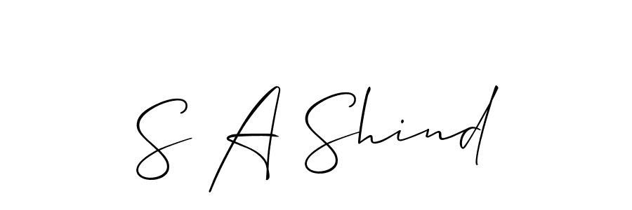 Best and Professional Signature Style for S A Shind. Allison_Script Best Signature Style Collection. S A Shind signature style 2 images and pictures png