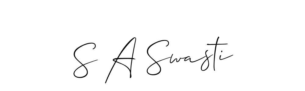 This is the best signature style for the S A Swasti name. Also you like these signature font (Allison_Script). Mix name signature. S A Swasti signature style 2 images and pictures png
