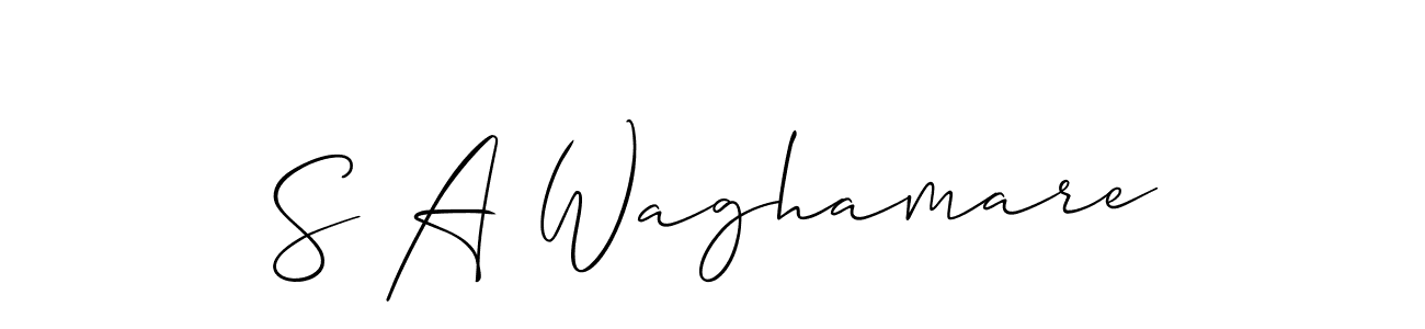 It looks lik you need a new signature style for name S A Waghamare. Design unique handwritten (Allison_Script) signature with our free signature maker in just a few clicks. S A Waghamare signature style 2 images and pictures png