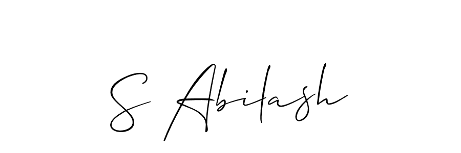 Similarly Allison_Script is the best handwritten signature design. Signature creator online .You can use it as an online autograph creator for name S Abilash. S Abilash signature style 2 images and pictures png