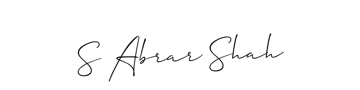 Once you've used our free online signature maker to create your best signature Allison_Script style, it's time to enjoy all of the benefits that S Abrar Shah name signing documents. S Abrar Shah signature style 2 images and pictures png