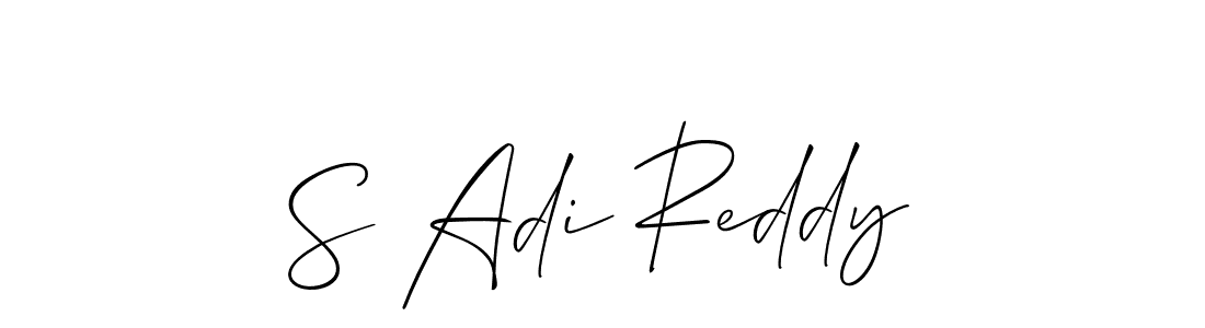 Design your own signature with our free online signature maker. With this signature software, you can create a handwritten (Allison_Script) signature for name S Adi Reddy. S Adi Reddy signature style 2 images and pictures png