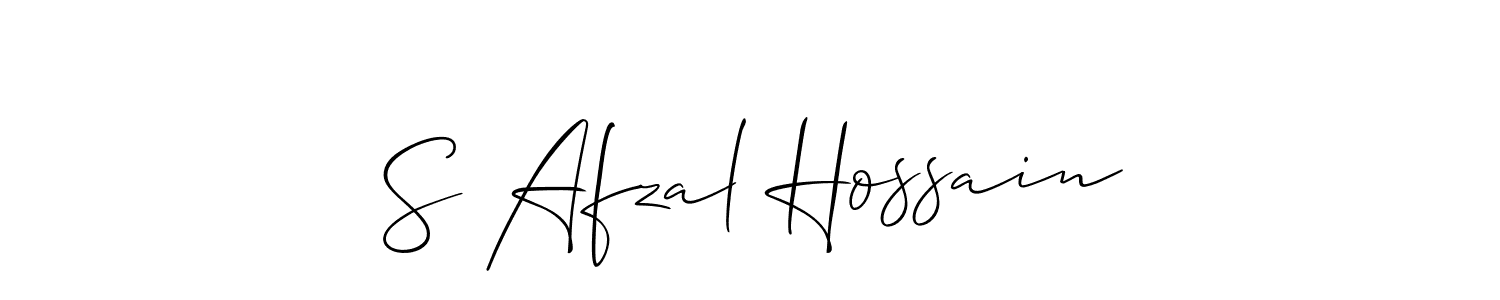 This is the best signature style for the S Afzal Hossain name. Also you like these signature font (Allison_Script). Mix name signature. S Afzal Hossain signature style 2 images and pictures png