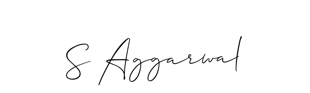 Make a beautiful signature design for name S Aggarwal. Use this online signature maker to create a handwritten signature for free. S Aggarwal signature style 2 images and pictures png