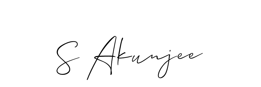 Here are the top 10 professional signature styles for the name S Akunjee. These are the best autograph styles you can use for your name. S Akunjee signature style 2 images and pictures png