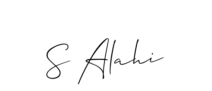 How to Draw S Alahi signature style? Allison_Script is a latest design signature styles for name S Alahi. S Alahi signature style 2 images and pictures png