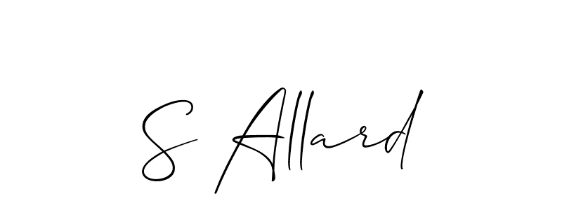 Allison_Script is a professional signature style that is perfect for those who want to add a touch of class to their signature. It is also a great choice for those who want to make their signature more unique. Get S Allard name to fancy signature for free. S Allard signature style 2 images and pictures png